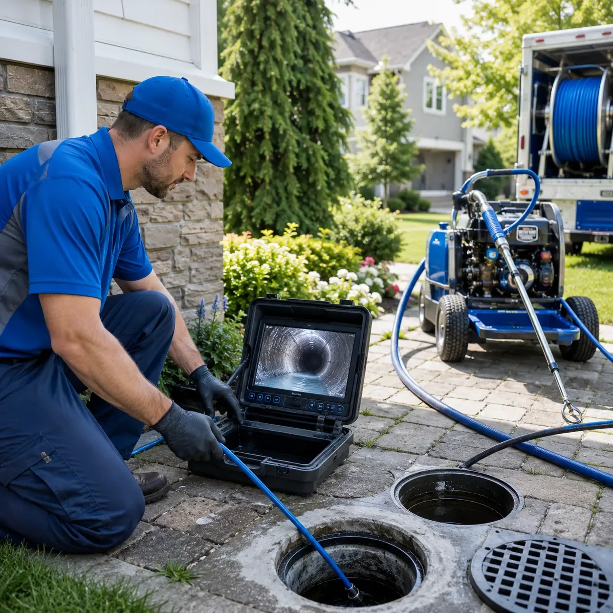 Outdoor drain cleaning professionals serving Goodwine, IL