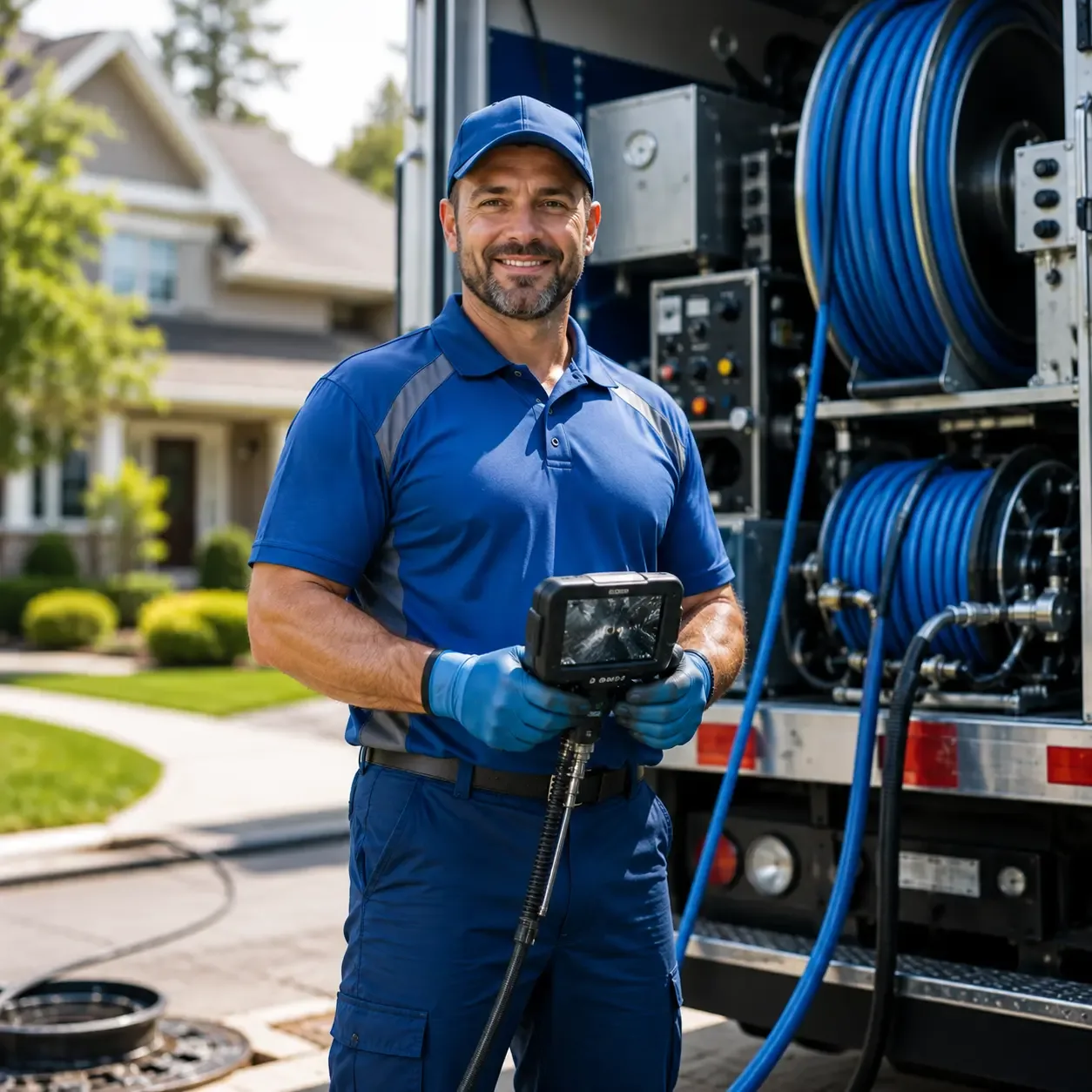 Local outdoor drain cleaning specialists in Goodwine, IL